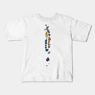 Spirograph Patterned Maldives Map Kids T-Shirt